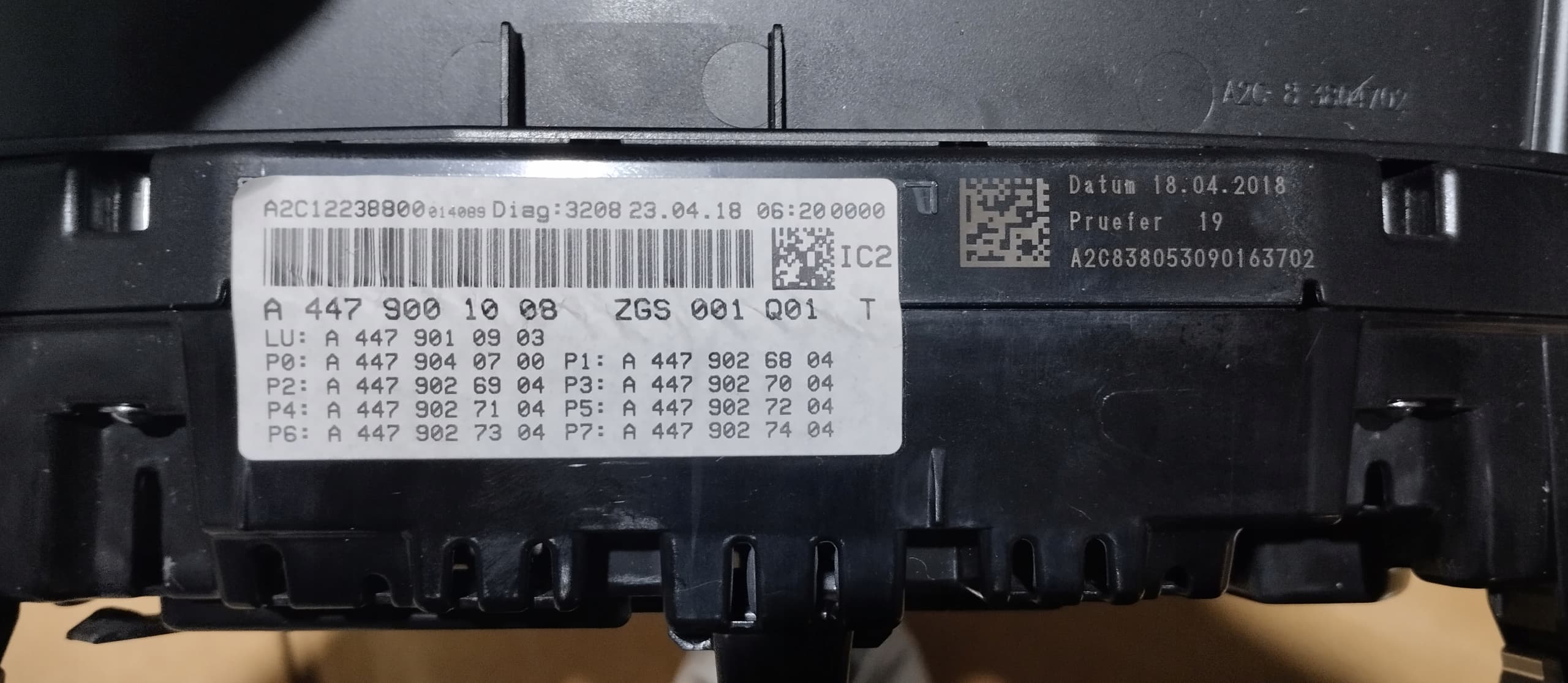 Mercedes-Benz Vito W447 A4479001008 Screen Kombiinstrument Tacho - Thumbnail 7