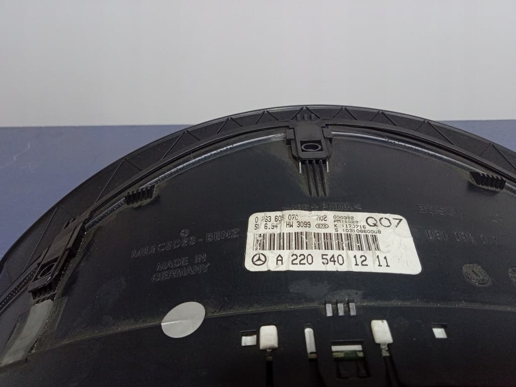 Mercedes-Benz S-Klasse W220 A2205401211 Screen Kombiinstrument Tacho - Thumbnail 6
